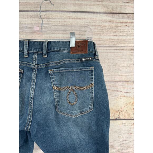 Lucky Brand Lola Straight Ankle Jeans Women's Size 14/32 Blue Medium Wash Denim - Picture 4 of 11